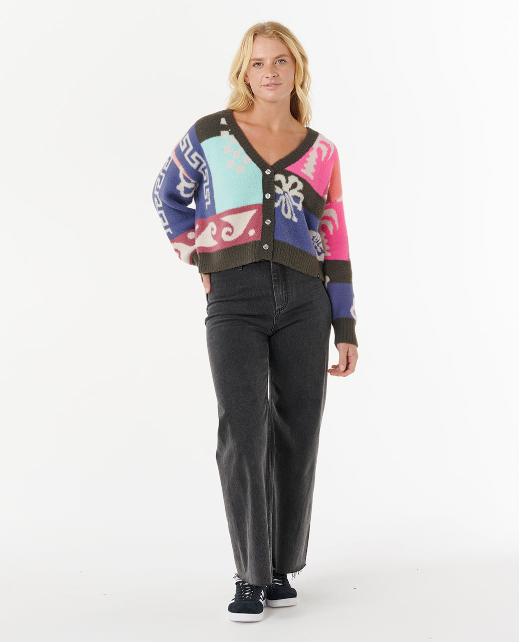 Rip Curl Keepsakes Strickjacke aus Jacquard