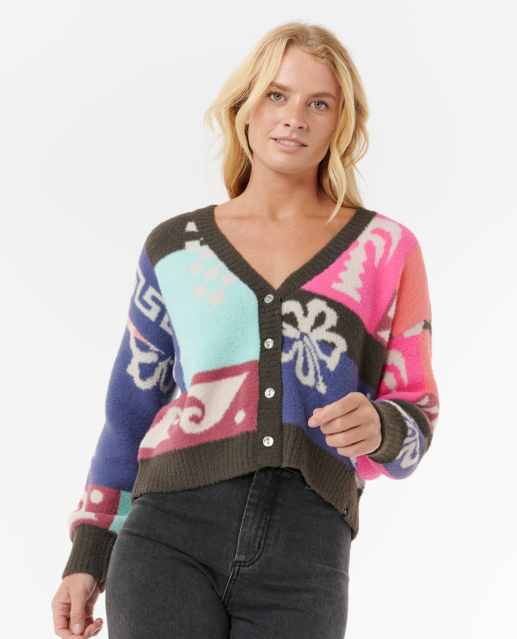 Rip Curl Keepsakes Strickjacke aus Jacquard