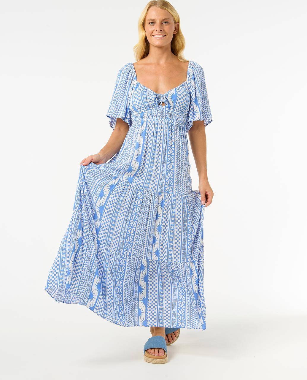 Rip Curl San Carlos Kleid mit kurzen Ärmeln