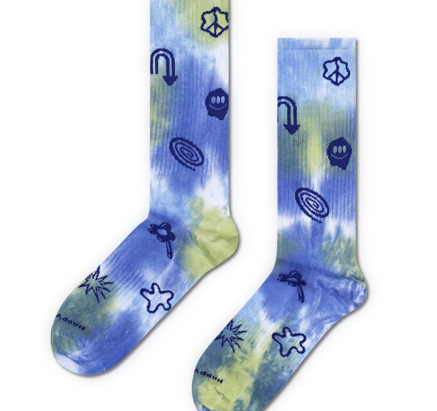 Happy Socks Hyper Tie-Dye Sneaker Sock