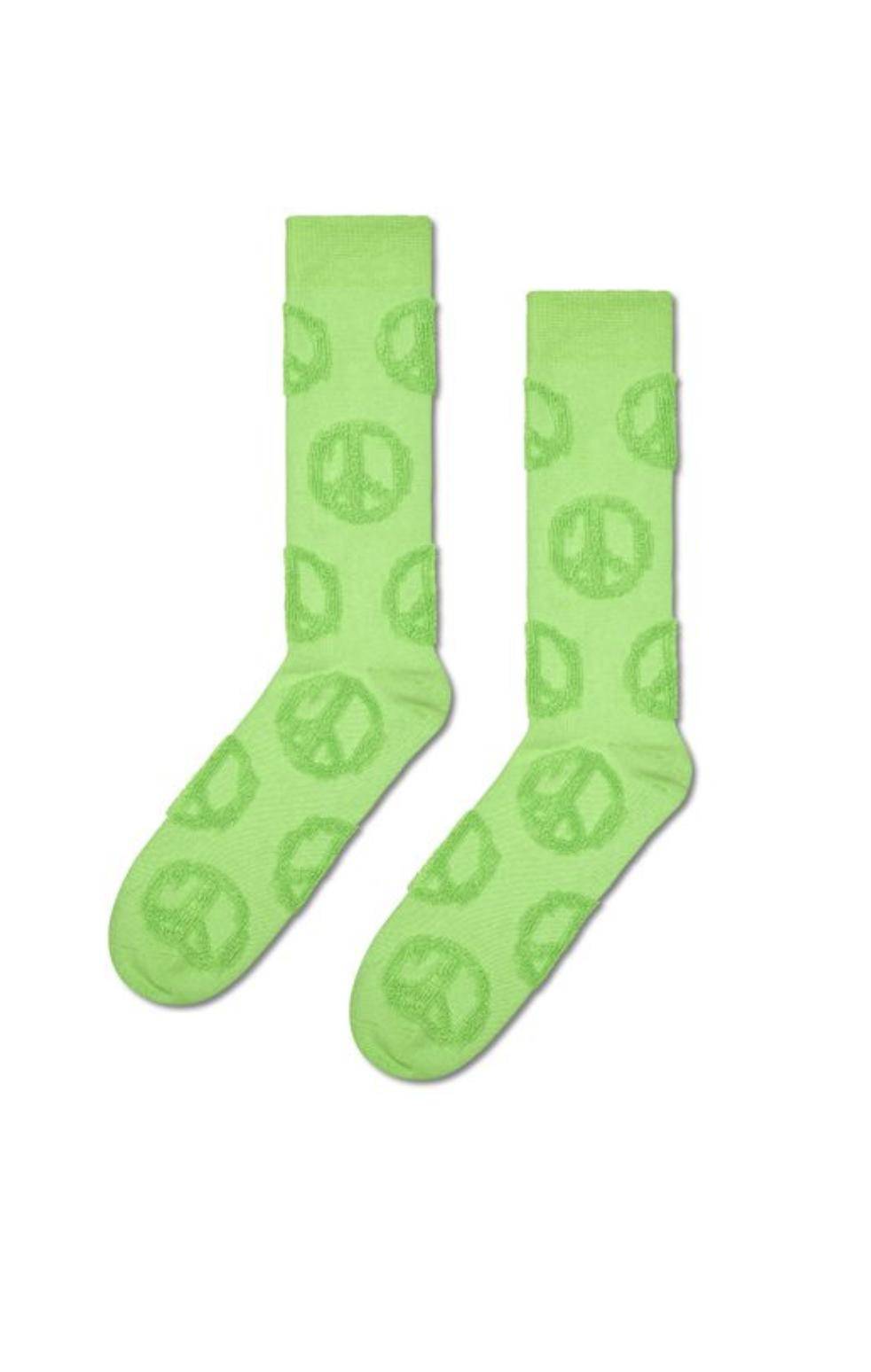 Happy Socks Terry Peace Sign Socks