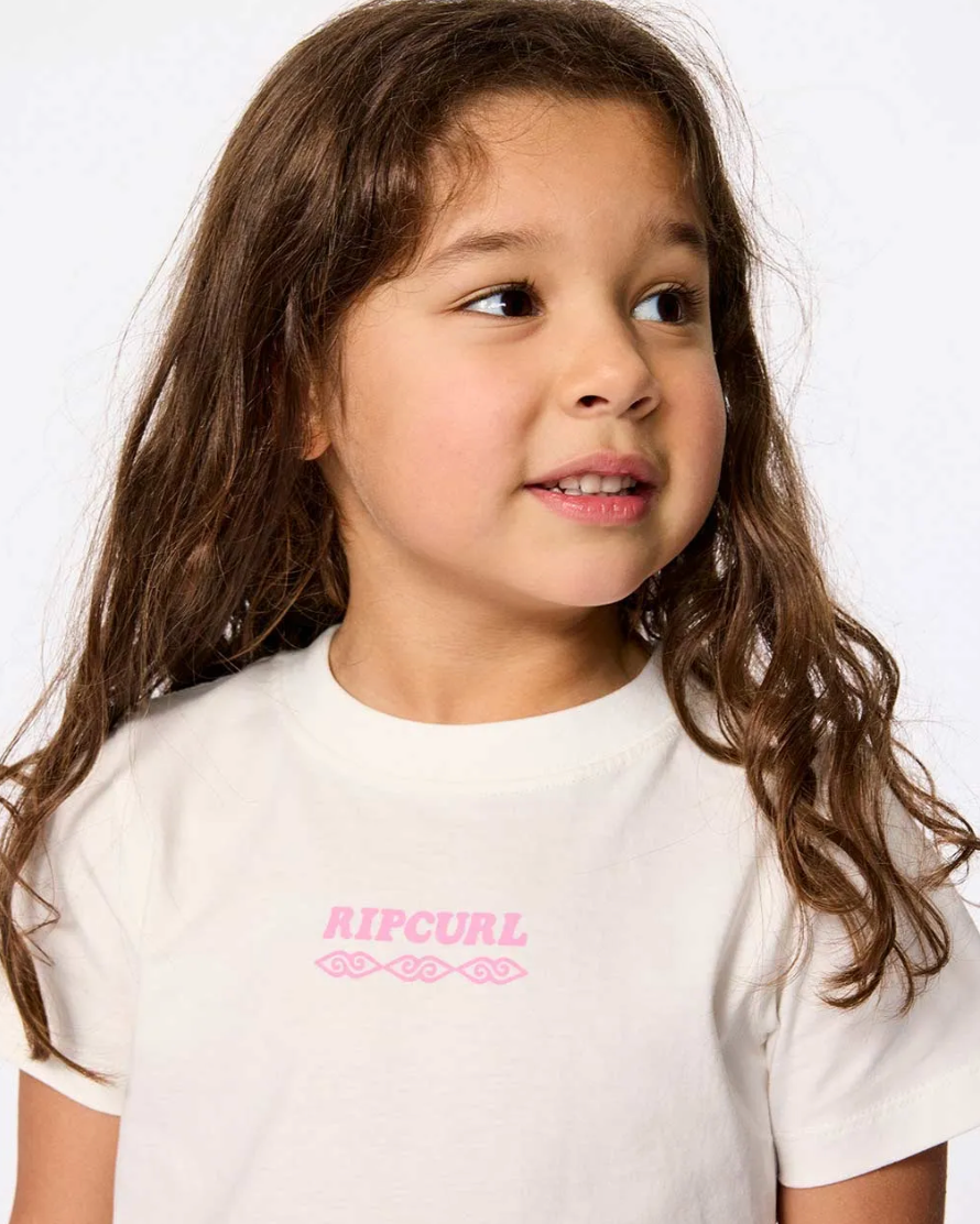 Rip Curl Island Relaxed Art T-Shirt für Mädchen (1-8 Jahre)