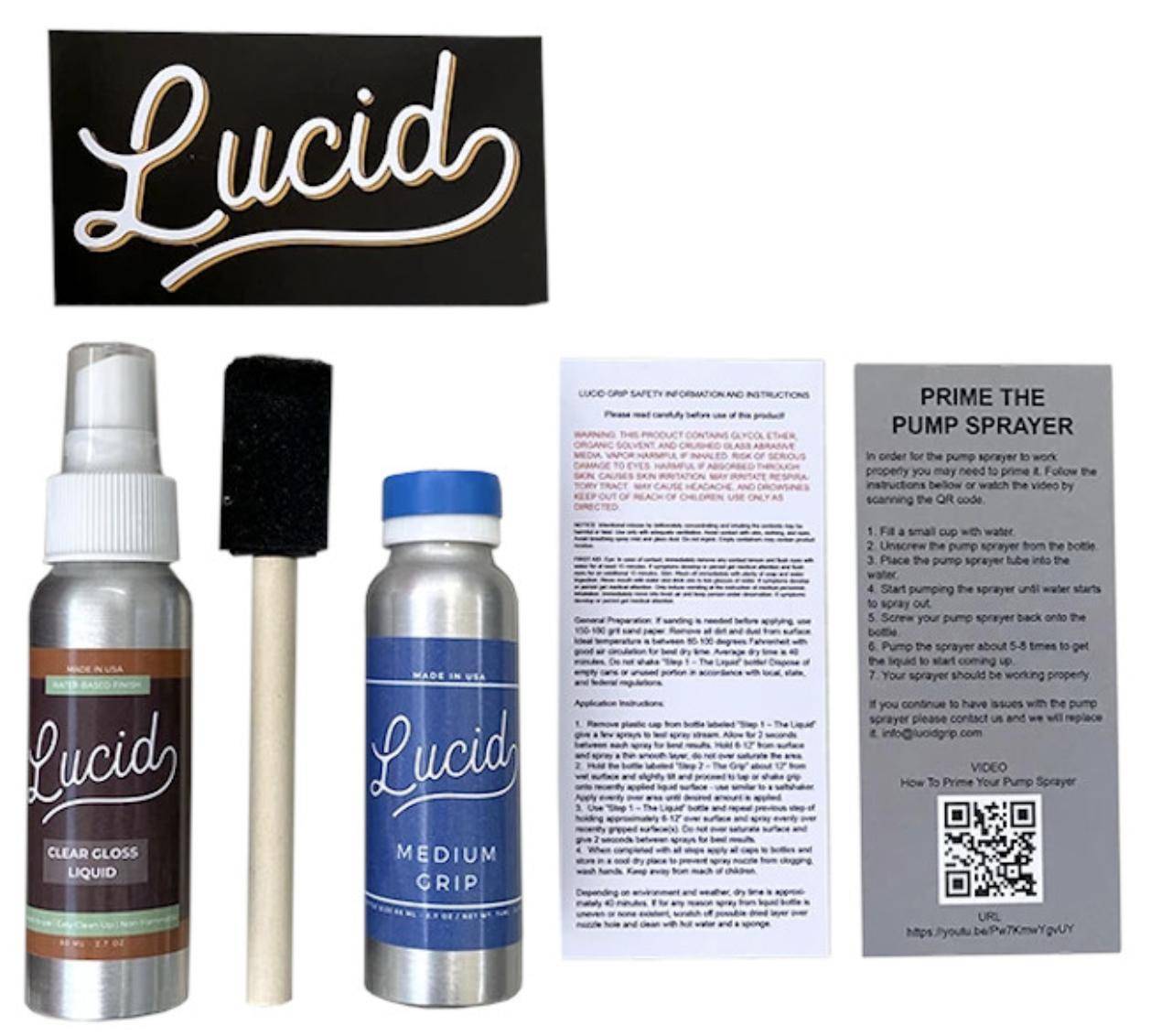 LUCID GRIP Clear Grip - Medium, Nachhaltig & Barfuß-freundlich