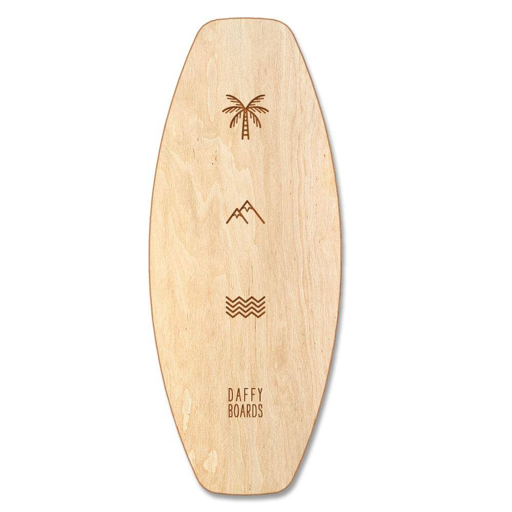 Daffy Boards Allrounder Balance Board Set with Cork Roller - Design: Triad