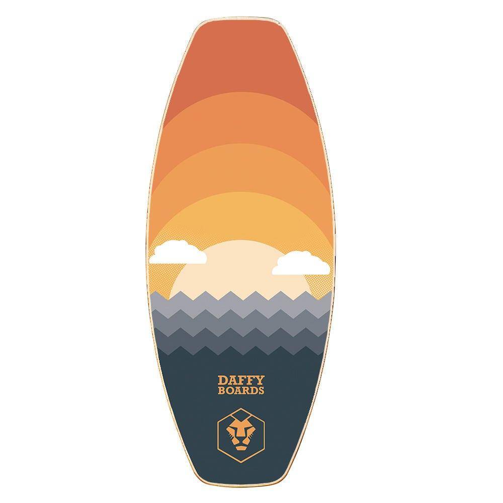 Daffy Boards Allrounder Balance Board Set mit Korkrolle - Design: Sunrise