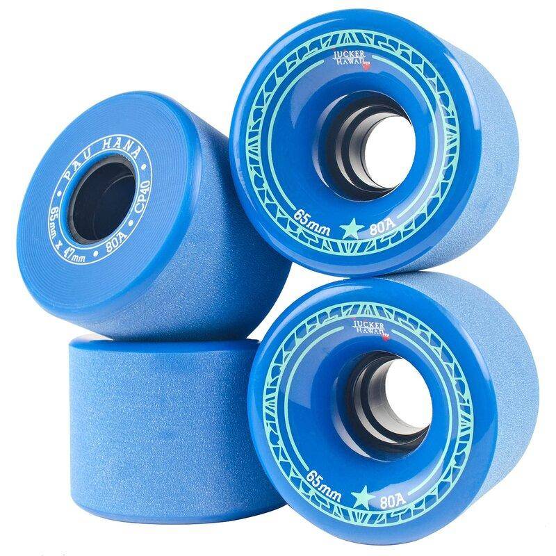 JUCKER HAWAII Longboard & Cruiser Wheels PAU HANA 65mm 80A CP40 (4-pack) Blue