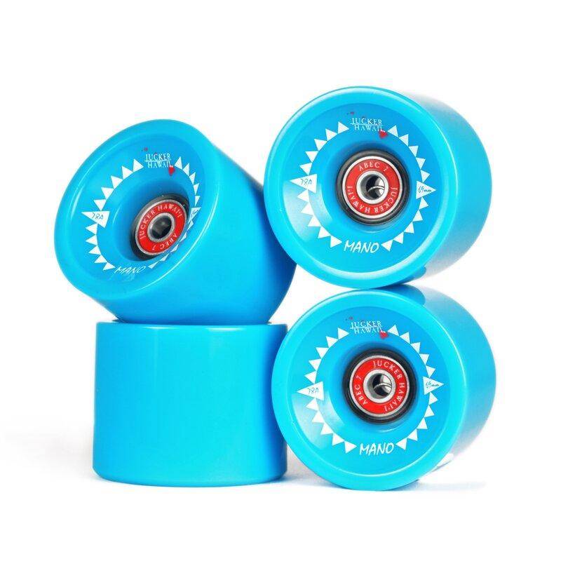 JUCKER HAWAII Longboard Wheels MANO 69mm 78A CP52 incl. Bearings & Spacers (Set of 4)