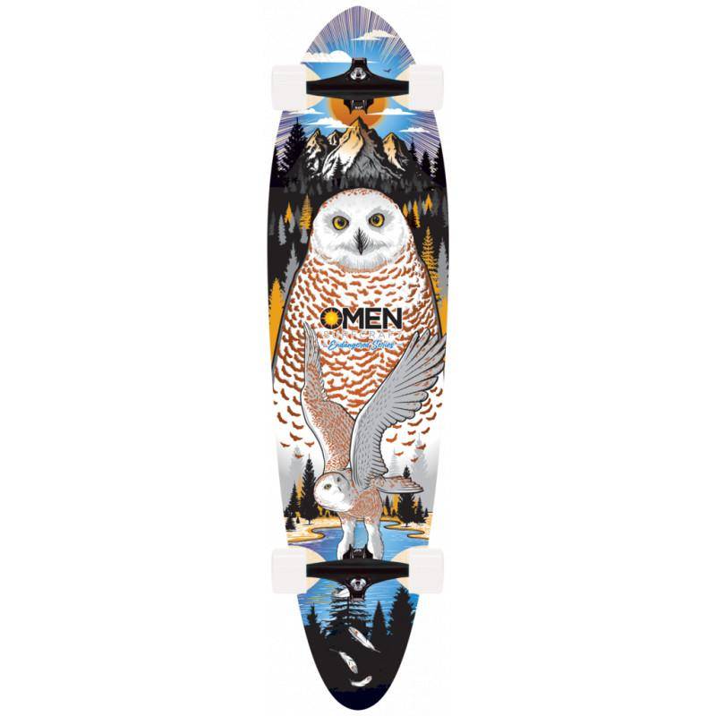 OMEN ENDANGERED SNOWY OWL 38" LONGBOARD COMPLETE