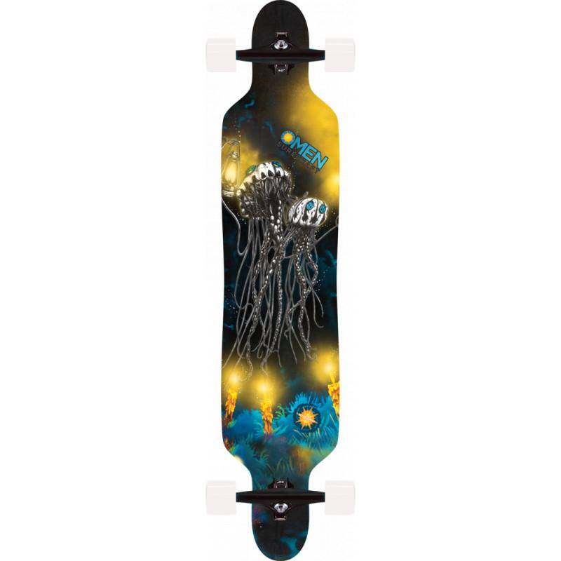 OMEN FOOLS GO AIMLESSLY 41.5" DROP THROUGH LONGBOARD COMPLETE - Mooloolabas
