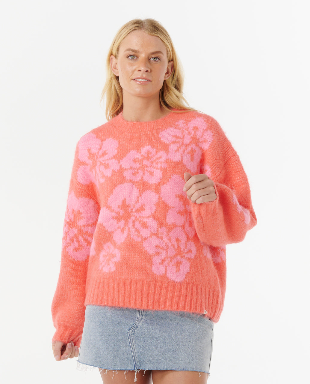 Rip Curl Hibiscus Heat Jacquard Pullover