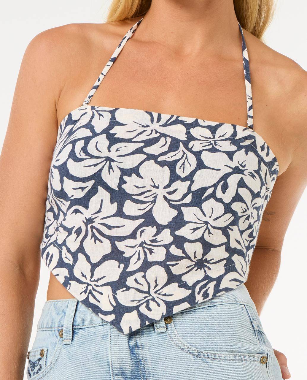Rip Curl Drapiertes Bandeau-Top – Elegantes Sommertop