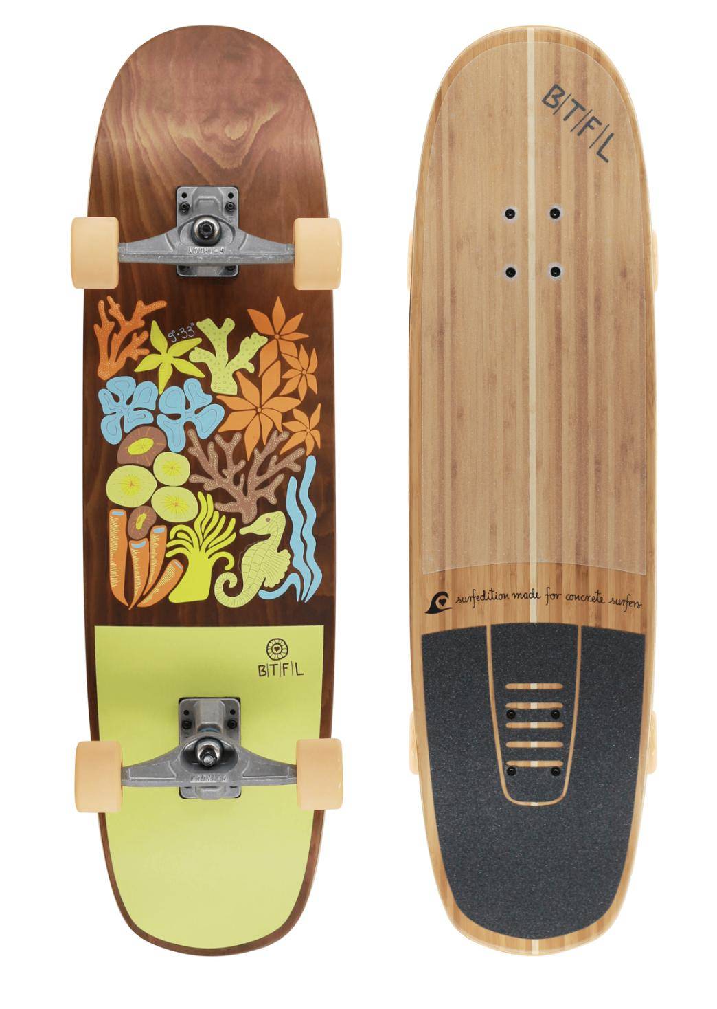 BTFL KELLY - Surfskate Board with Nose and Tail