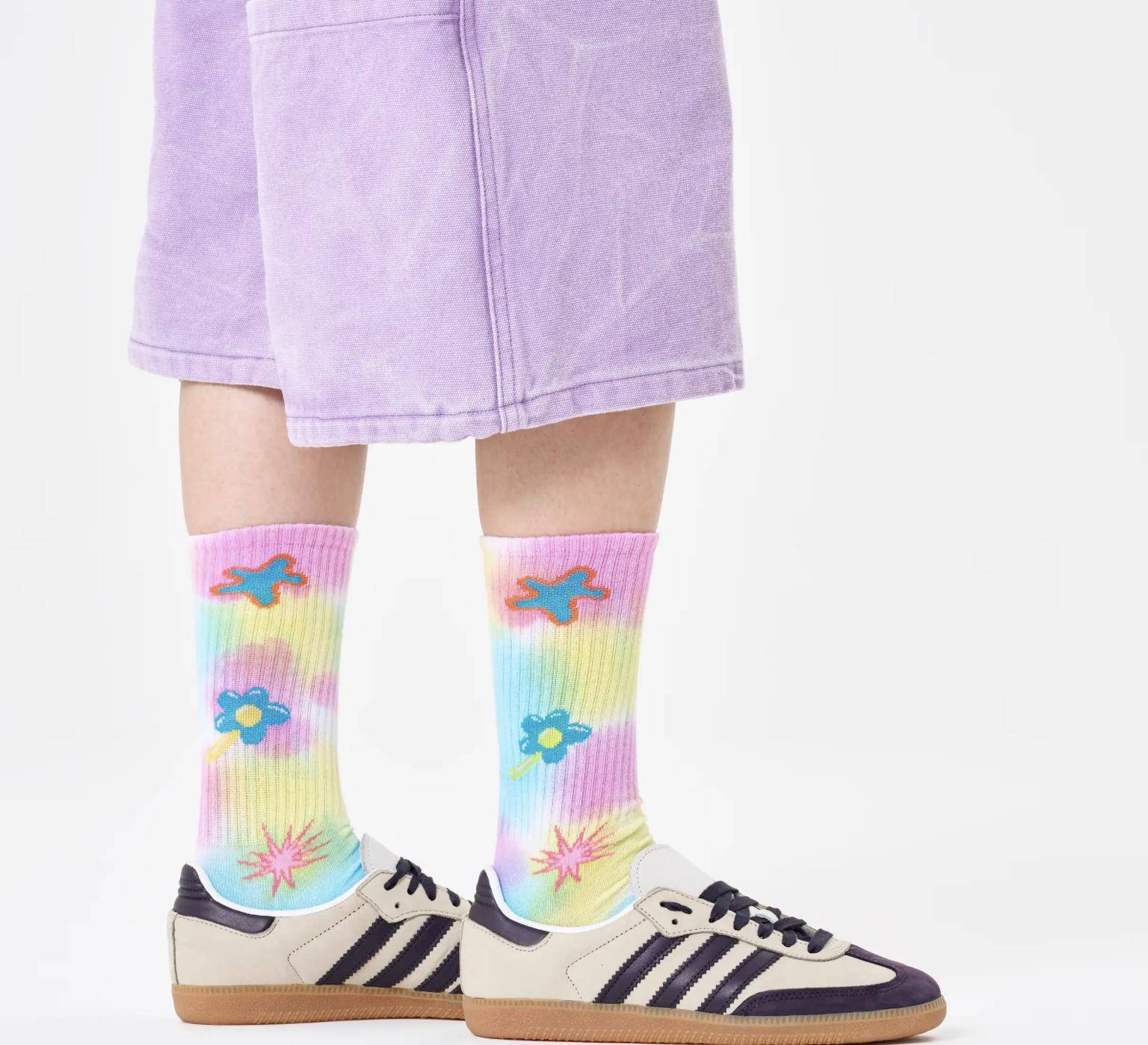 Happy Socks Hyper Tie-Dye Sneaker Sock