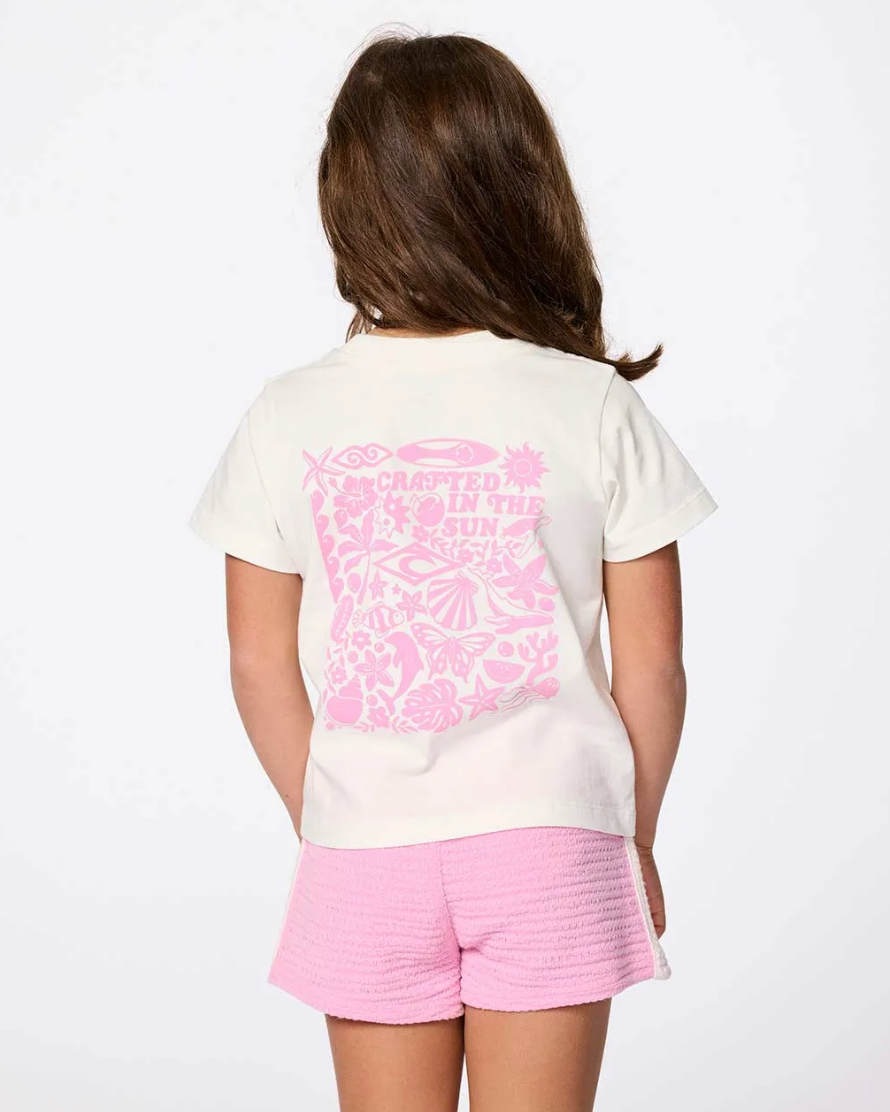 Rip Curl Island Relaxed Art T-Shirt für Mädchen (1-8 Jahre)