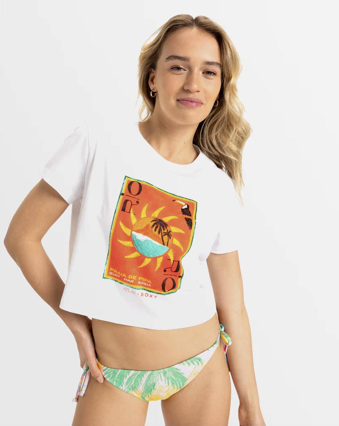 Roxy Atlas Ocean Regular Crop T-Shirt