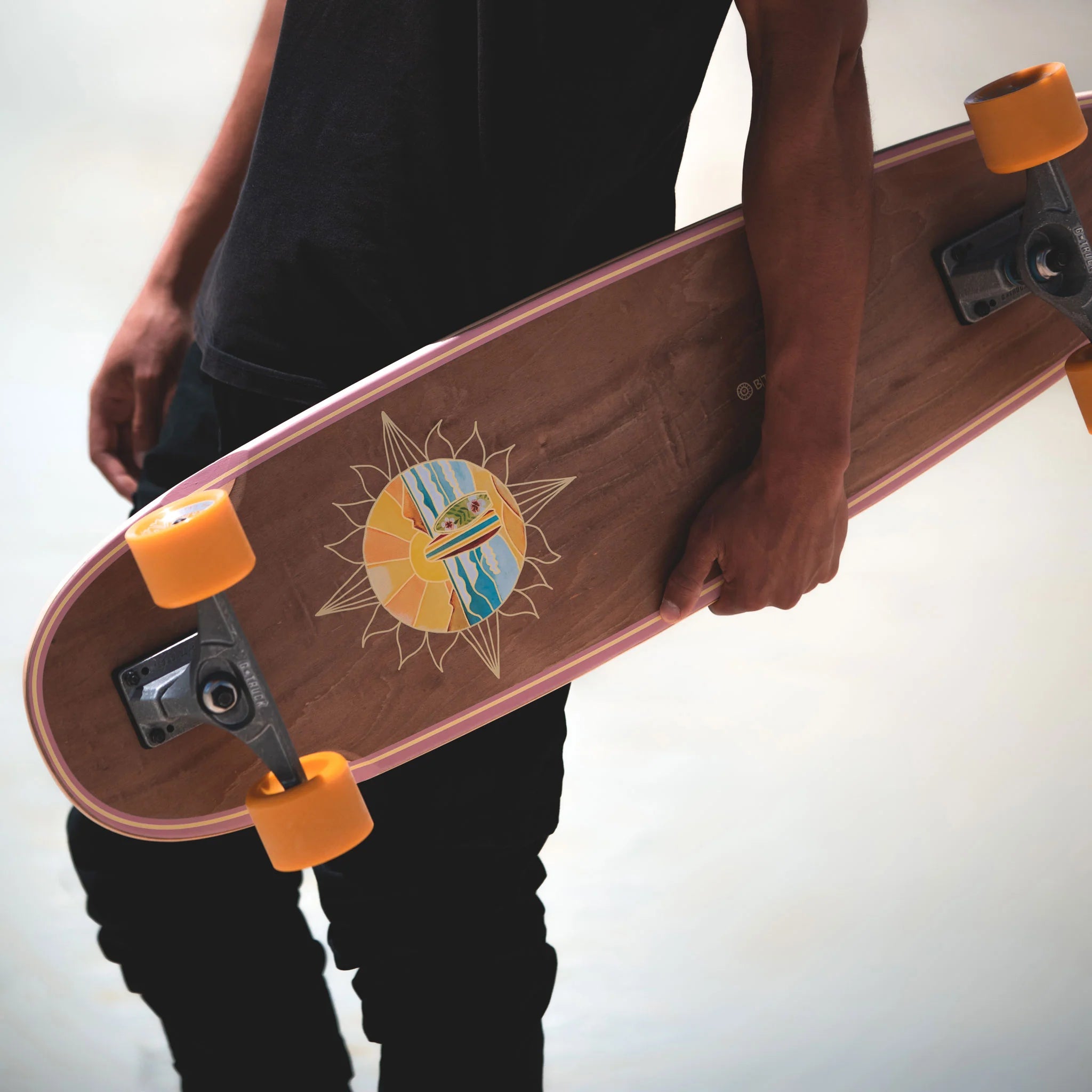 BTFL Surfskate SOL - langes Cruiser Surfskate mit Kicktail