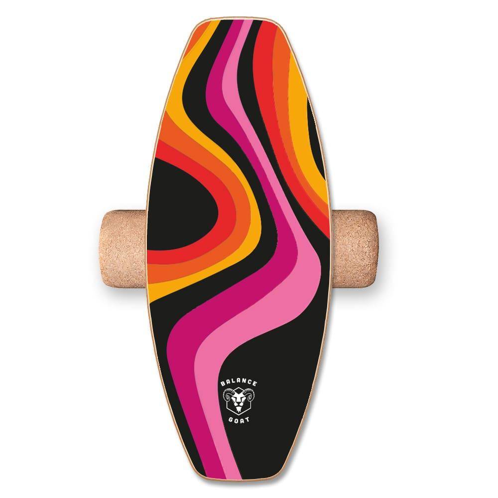 Daffy Boards Allrounder Balance Board Set mit Korkrolle - Design: Balance Goat Pro Model