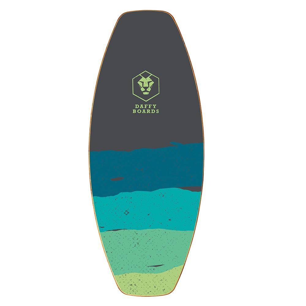 Daffy Boards Allrounder Balance Board Set with Cork Roller - Design: Stripe Black
