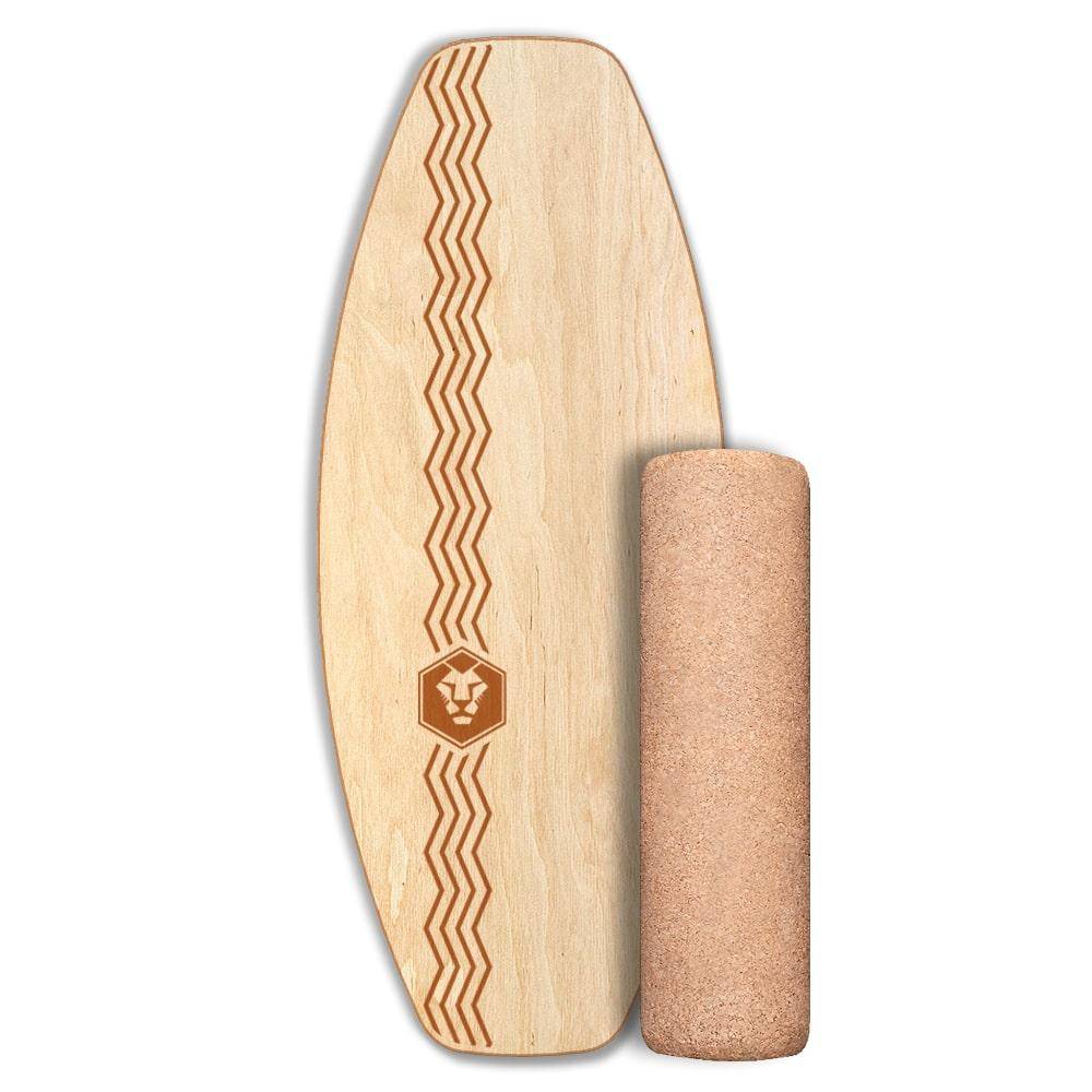 Daffy Boards Allrounder Balance Board Set mit Korkrolle - Design: Tape