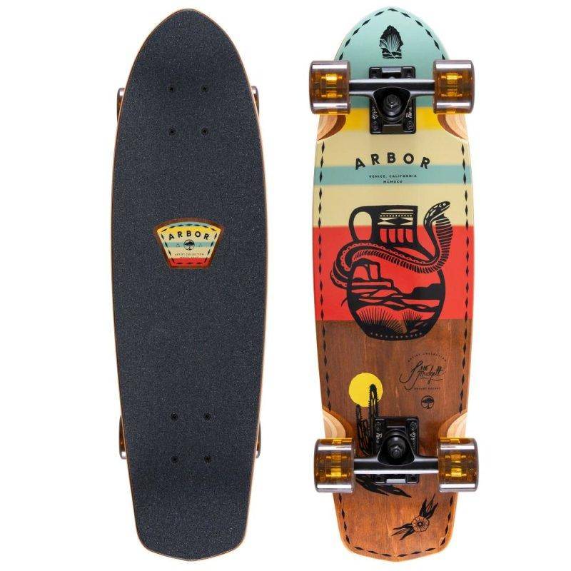 Arbor Pocket Rocket Artist Series Jess Mudgett Complete Minicruiser 27"