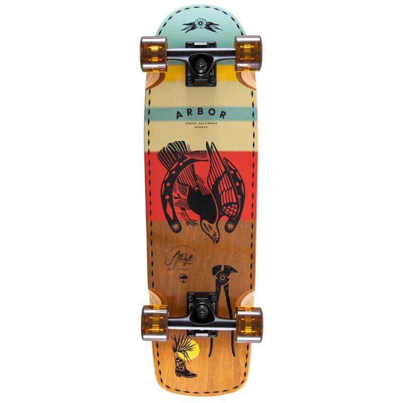 Arbor Skateboards Artist Series Jess Mudgett Pilsner cruiser 28.75"