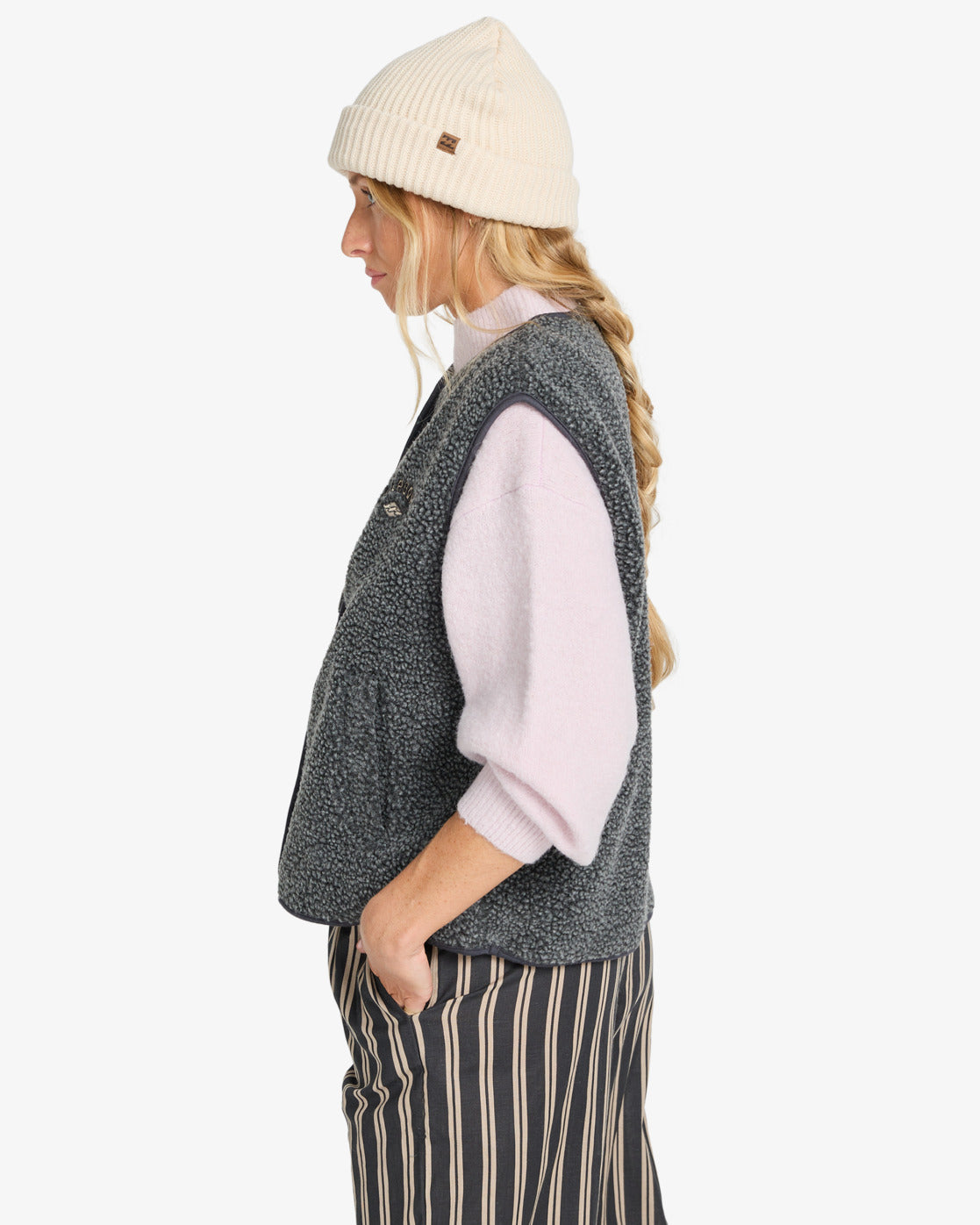Be Happy - Sherpa-Weste für Frauen