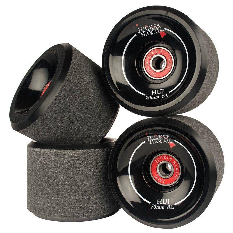 JUCKER HAWAII Rollen HUI 70mm 83A CP44 inkl. Lager &amp; Spacer (4er Set)