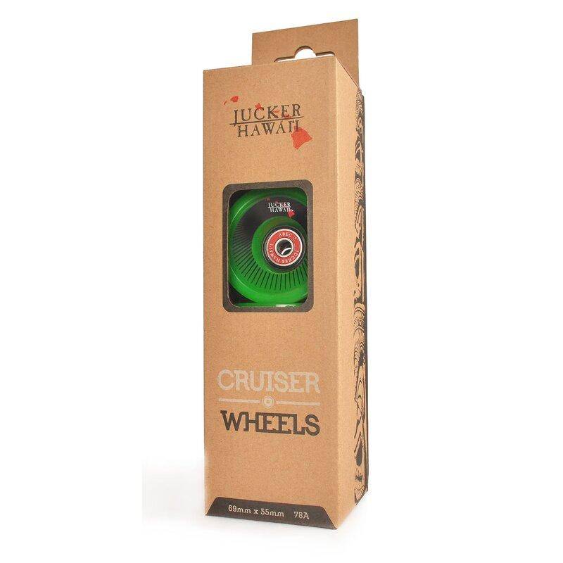 JUCKER HAWAII Longboard Rollen KAHUNA 69mm 78A CP52 inkl. Lager &amp; Spacer (4er Set)