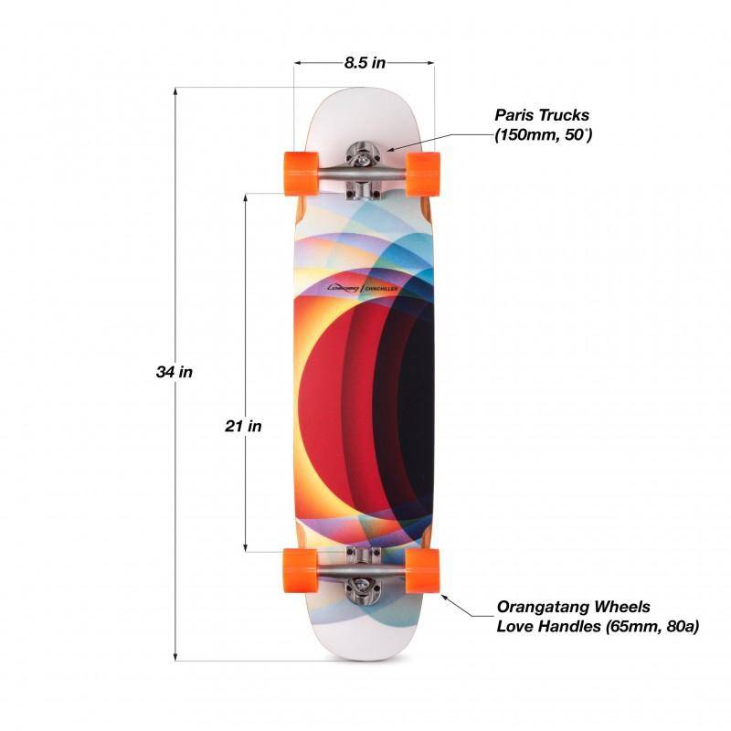 Loaded CHINCHILLER 34" CRUISER LONGBOARD Komplett