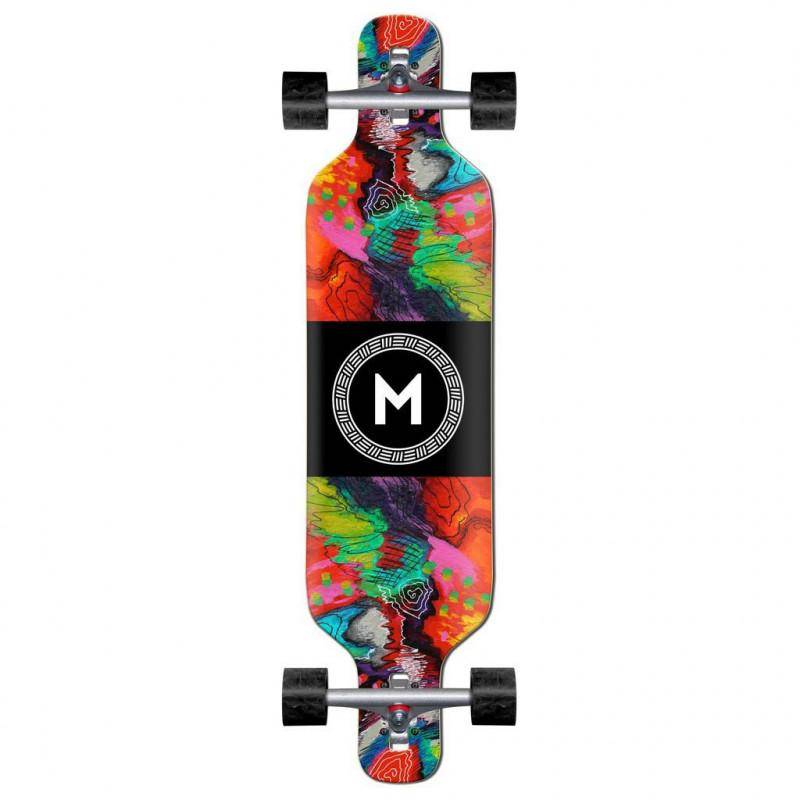 MADRID ABSTRACT 40" DROP THROUGH CRUISER LONGBOARD COMPLETE