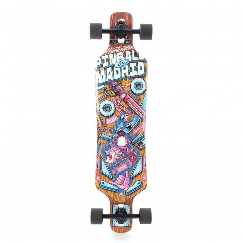 MADRID PINBALL WIZARD 39" DROP THROUGH LONGBOARD COMPLETE