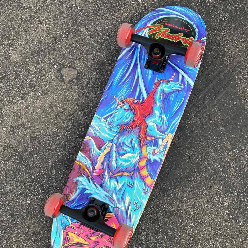 MADRID SEAHORSE 33” LONGBOARD COMPLETE