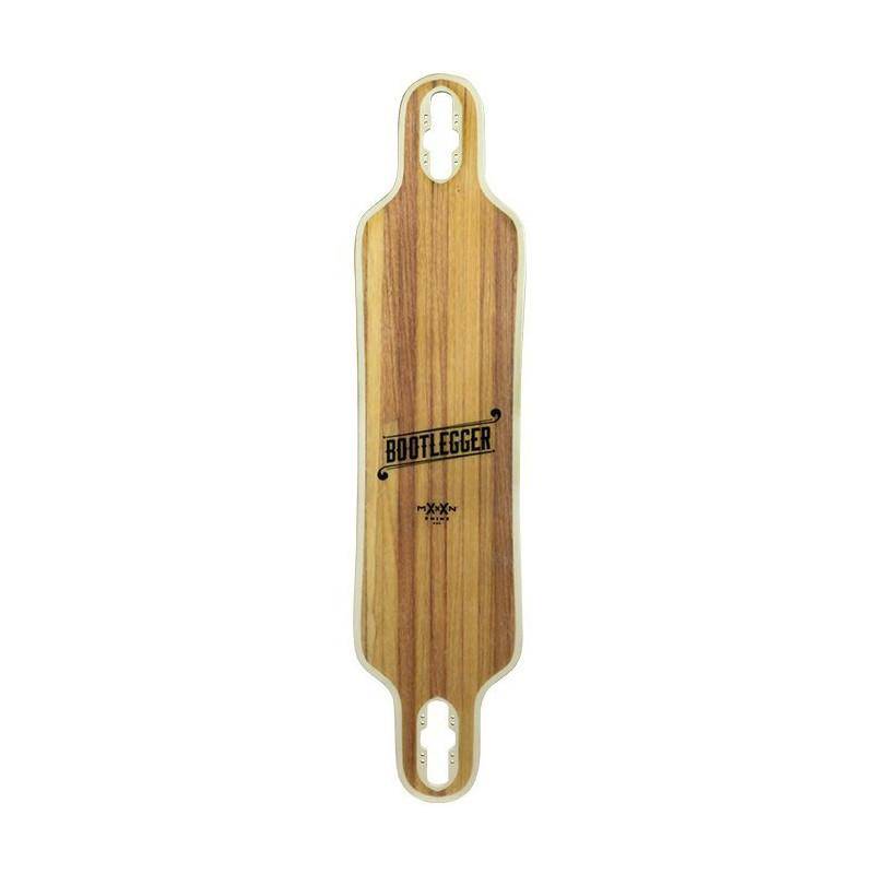 MOONSHINE BOOTLEGGER BLACK/WHITE LONGBOARD COMPLETE