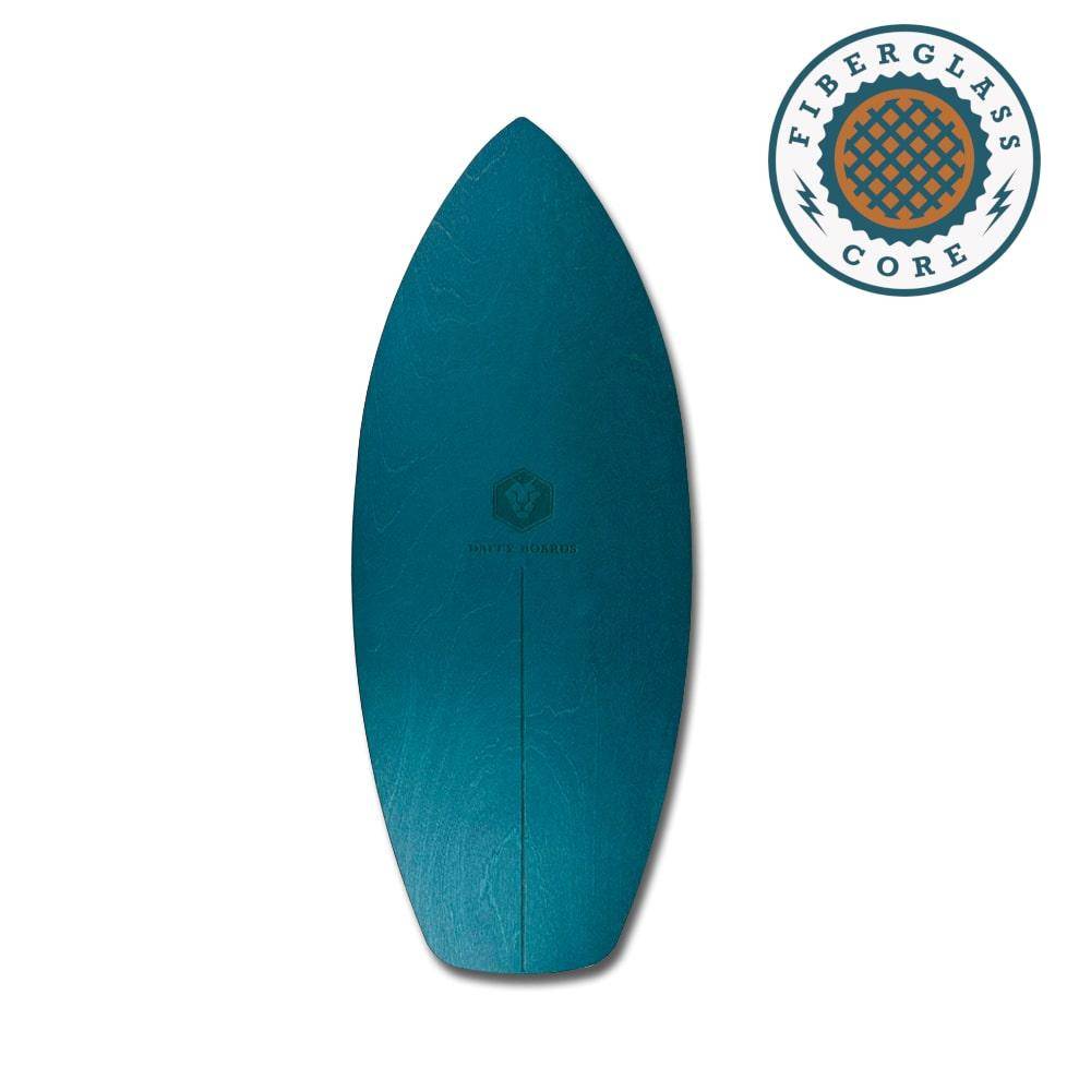 Daffy Boards Surf Style Balance Board mit Fiberglas-Kern - Design: Teal